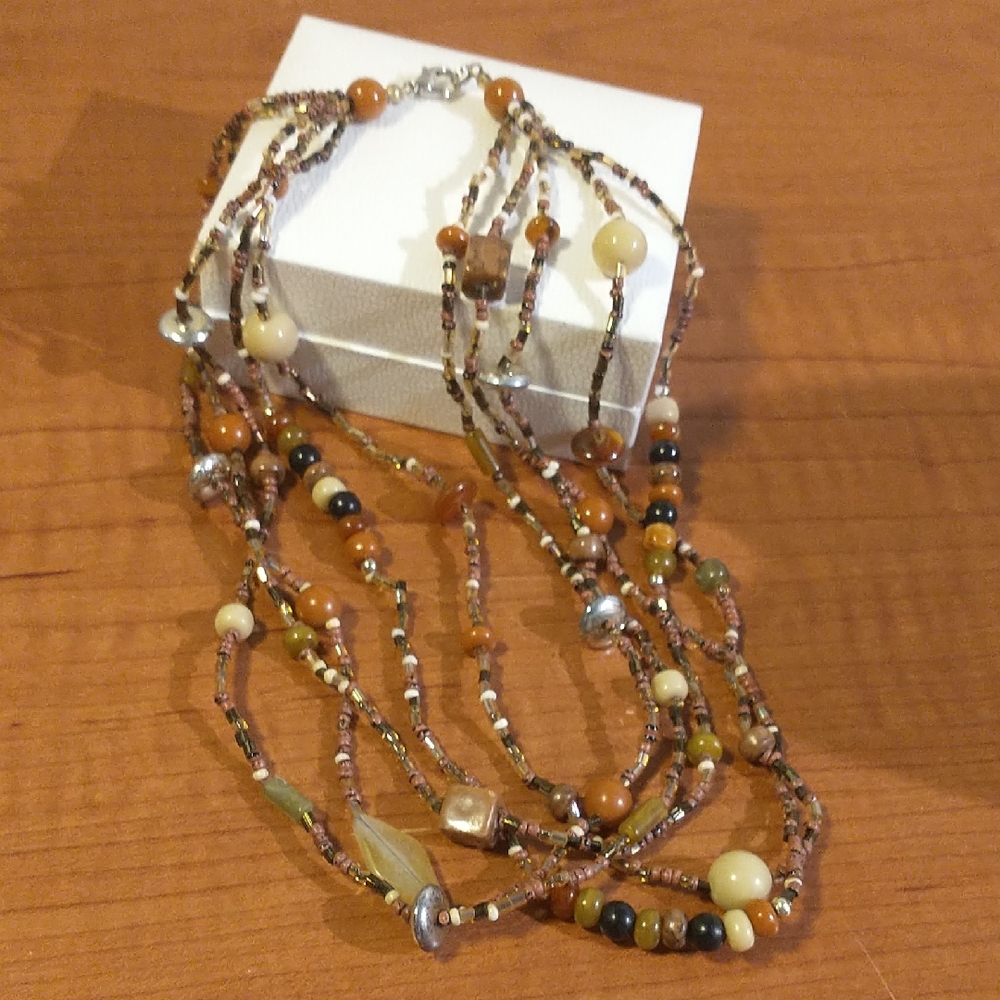 3/$10 Multicolor Beaded Necklace